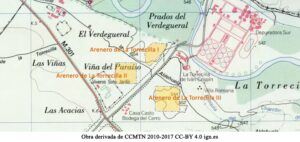 Yacimientos de La Torrecilla - ubicación